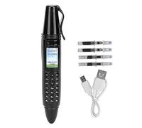 Stylo Mini Téléphone, Stylo Mini Téléphone Petit Écran 0,96 Pouces Prise en Charge GSM Double SIM pour Les Réunions pour Les Interviews