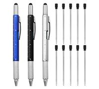 Stylo Multifonction 6 en 1, Cadeau Fete des Peres, Idee Cadeau Homme Original, Cadeau Fête des Pères, Gadget Insolite Utile Cadeau Personnalisé, Cadeau Papa, Cadeau Homme Noel
