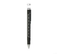 Stylo multifonction, décapsuleur avec tournevis gradué et fonction de marquage, accessoire de transport quotidien portable (noir)