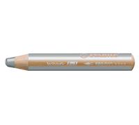 Stylo multitalent STABILO woody 3 en 1 rond argenté