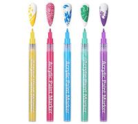 Stylo Nail Art 10 Couleurs Stylos Vernis Ongles S chage Rapide avec Pointe Fine pour Design D coration et Dessin d Ongles Groupe B