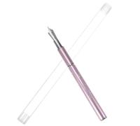 Stylo Nail Art Rose en Métal, Long Manche, Détails Précis | Kit 1 Pièce avec 5 Billes de Rechange, Usage Gel Polish et Décoration , Maniement Facile pour Débutants