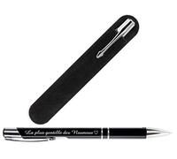 Stylo NOUNOU - La plus gentille des Nounous + Pochette velours - Cadeau original pour Nounou, pour la fête des Nounous, Noël, Anniversaire, fin de contrat, fin d'année scolaire