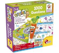 Lisciani - CAROTINA - Jeu 1000 Questions pour Enfants 3 à 6 ans - Jeu Educatif Electronique avec Stylo Carotina Parlant - Apprentissage Alphabet , Nombres, Formes, Couleurs, Animaux & Logique