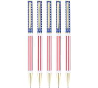 Stylo Patriotique Drapeau Américain Stylo À Bille Stylos À Encre Rétractables En Métal Stylo À Encre Gel Pour Le Jour De L'indépendance Du 4 Juillet Fournitures Scolaires De Bureau Décoration De Fête