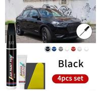 Stylo Peinture Auto Universel 12ml Pour Éclats(SILVER) | Noir mat universel, 12ml, écouvillon intégré, séchage rapide, fini professionnel