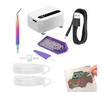 Stylo Perceuse Électrique pour Peinture, Perceuse Peinture sans Fil à Aspiration Intense, Accessoire Peinture Batterie Rechargeable pour Toute la Famille