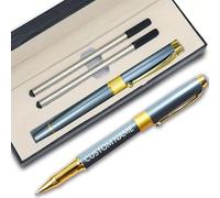 Stylo Personnalisé avec Prenom, Stylo Gel Noir Personnalisable, Stylos Personnalisable avec Gravure, Cadeau Personnalisé Femme Homme Papa Papi Maitresse D'école pour Mariage, Anniversaire, Fête