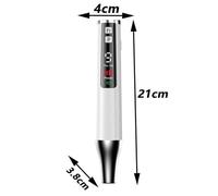Stylo Picoseconde Portable pour L'éLimination des Grains De Beauté, Rechargeable Et à Piles, avec 9 Modes Et 4 Vitesses, Adapté Aux Verrues, Taches De Rousseur, Tatouages, Etc BatteryModel
