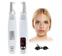 Stylo Picoseconde Pour éLiminer Les Grains De Beauté, Tatouages, Taches De Rousseur, Taches Brunes, Cicatrices De Pigmentation CutanéE, 9 Niveaux De FréQuence + 4 Niveaux D'Intensité,Red