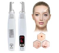 Stylo Picoseconde Pour éLiminer Les Grains De Beauté, Tatouages, Taches De Rousseur, Taches Brunes, Cicatrices De Pigmentation CutanéE, 9 Niveaux De FréQuence + 4 Niveaux D'Intensité,Red
