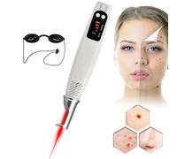Stylo Picoseconde Pour Enlever Les Tatouages, Les Cicatrices, Les Grains De Beauté, Les Taches De Rousseur, Les Taches Brunes, Stylo De Suppression Des Acrochordons, Avec Lunettes,Red