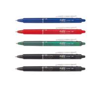 Stylo - PILOT - FriXion Ball Clicker - Encre gel - Effaçable - Pointe moyenne 0.7mm - Lot de 5