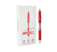 Stylo pinceau à 6 perles doubles à séchage rapide, imperméable et frais, rouge, 0,5 mm.