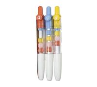 Stylo pinceau de poche court en forme de citrouille colorée - 0,5 mm