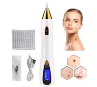 Stylo plasma avec écran LCD, 9 niveaux d'intensité, recharge USB portable, gomme pour taches de rousseur, verrues, taches de vieillesse, névus, marque de naissance, pigmentation de la peau