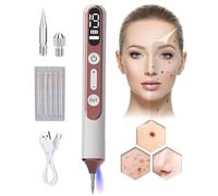 Stylo Plasma, Stylo Pour Enlever Les Grains De Beauté, 19 Niveaux D'Intensité Et Lumière Led, Pour Les Verrues,Les Taches De Rousseur,Les Naevus,Les Taches De Vieillesse