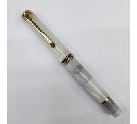 Stylo Plume À Piston Acrylique Lisse Admok M800,Bock Allemand,Schmidt Soft No.6,Plume 35 -,Encreur,Copie Pelikan,Cadeau D'écriture Pour Étudiants - Type Snow White-Schmidt F(0.5mm)