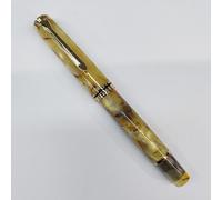 Stylo Plume À Piston Acrylique Lisse Admok M800,Bock Allemand,Schmidt Soft No.6,Plume 35 -,Encreur,Copie Pelikan,Cadeau D'écriture Pour Étudiants - Type Lemon Yellow-Schmidt M(0.7mm)
