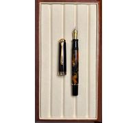 Stylo Plume À Piston Acrylique Lisse Admok M800,Bock Allemand,Schmidt Soft No.6,Plume 35 -,Encreur,Copie Pelikan,Cadeau D'écriture Pour Étudiants - Type Black Amber-Schmidt M(0.7mm)