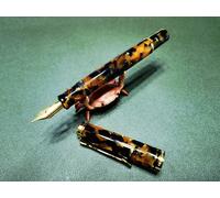 Stylo Plume À Piston Acrylique Lisse Admok M800,Bock Allemand,Schmidt Soft No.6,Plume 35 -,Encreur,Copie Pelikan,Cadeau D'écriture Pour Étudiants - Type Amber-Schmidt F(0.5mm)