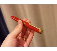 Stylo Plume À Piston Acrylique Lisse Admok M800,Bock Allemand,Schmidt Soft No.6,Plume 35 -,Encreur,Copie Pelikan,Cadeau D'écriture Pour Étudiants - Type Forbidden City Red-Schmidt F(0.5mm)