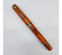 Stylo Plume À Piston Acrylique Lisse Admok M800,Bock Allemand,Schmidt Soft No.6,Plume 35 -,Encreur,Copie Pelikan,Cadeau D'écriture Pour Étudiants - Type Big 0range-Schmidt F(0.5mm)