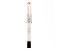 Stylo Plume À Piston N12 En Résine Acrylique,Plume Extra Fine,Belle Écriture,Cadeau D'acquisition,6 Couleurs,14 Dian,Style - Type White-Long Knife0.8-1.15mm