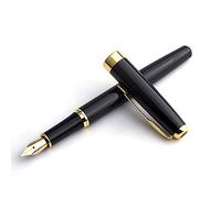 Stylo-plume à pointe fine 1,0 mm avec boîtes, couleur rouge et noir, collection de stylo cadeau professionnel