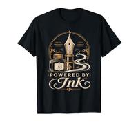 Stylo Plume à Pointe pour Amoureux de Journal, Ventilateur Vintage alimenté par Ink T-Shirt