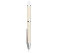 Stylo plume à presser Jinhao série 20, pointe fine rétractable blanche ivoire avec ensemble convertisseur d'encre (clip argenté)
