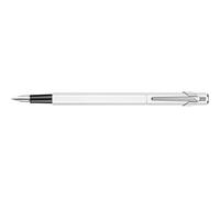 Stylo plume - Blanc - Métal - Plume moyenne - Rechargeable - Caran d'Ache - 849