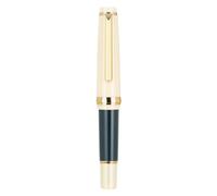 Stylo plume court en résine pour écriture manuscrite, stylo plume de poche avec convertisseur d'encre torsadée, pointe fine 0,5 mm, prise de notes