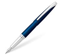 Stylo Plume Cross ATX Laque Bleue Translucide (Taille Fine)
