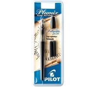 Pilot Stylo plume Plumix – plume moyenne 0,58 mm pour calligraphie – cartouche encre noire