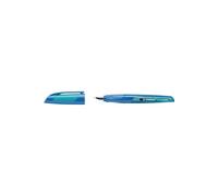 STABILO - Stylo plume ergonomique EASYbuddy - Plume M pour tous - Bleu foncé/bleu clair