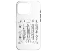 Stylo Plume écrivain auteur romancier Livre Vintage Verni Coque pour iPhone 16 Pro