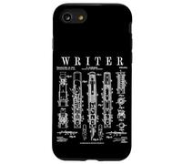 Stylo Plume écrivain auteur romancier Livre Vintage Verni Coque pour iPhone SE (2020) / 7/8