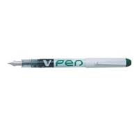 PILOT 12461 V Pen Stylo-plume pointe moyenne jetable régulateur débit encre liquide visible
