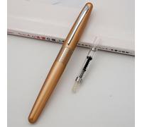 Stylo Plume En Acier Inoxydable Pour L'écriture,Stylos Pilotes,Plume En Métal,Animal Métropolitain,Coloré,Haute Qualité,88g + - Type Gold Lattice-F 0.3mm