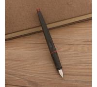 Stylo Plume En Plastique Avec Gros Clip,Stylos À Encre À Plume Courbée,Fournitures De Bureau,Papeterie,Corps Long,Noir,Rouge,2022mm,0.38mm,Nouvelle Mode,0.5 - Type Red Black-Ef Nib