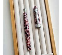 Stylo Plume En Résine Van Gogh Starry Sky Pour Étudiants,Écriture Lisse,Beau Cadeau D'affaires,Porte-Stylo En Métal - Type Red 02-M(Resin Pen Holder)