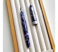 Stylo Plume En Résine Van Gogh Starry Sky Pour Étudiants,Écriture Lisse,Beau Cadeau D'affaires,Porte-Stylo En Métal - Type Purple-F(Resin Pen Holder)
