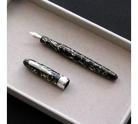 Stylo Plume En Résine Van Gogh Starry Sky Pour Étudiants,Écriture Lisse,Beau Cadeau D'affaires,Porte-Stylo En Métal - Type Black-F(Metal Pen Holder)
