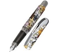 Stylo plume - Encre - Rechargeable - Chats rigolos - Pour l'école - ONLINE