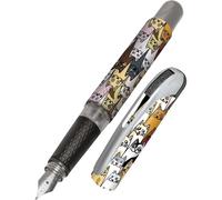 Stylo plume - Encre - Rechargeable - Chats rigolos - Pour l'école - ONLINE