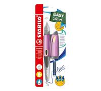 Stylo plume enfant - STABILO EASYbirdy - Blister x 1 stylo plume gaucher + 1 e réglage -pastel abricot
