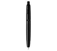 Stylo plume Erofa Majohn A1, stylo à plume rétractable à pointe extra fine en métal mat noir avec convertisseur pour l'écriture, version sans clip
