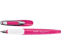 stylo plume herlitz my.pen Largeur de plume : M rose/blanc pour droitiers