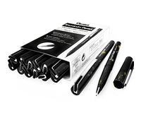 Stylo plume Jetable Pentel Coque Or Marbré et Noir Encre noire Boîte de 12 + 2